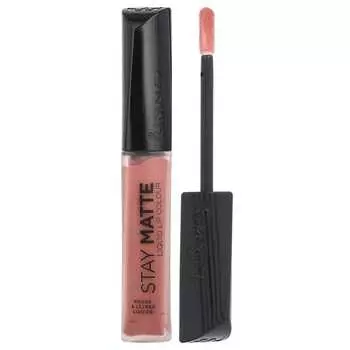 Rimmel London, Stay Matte, жидкая помада для губ, 200 Pink Blink, 0,21 жидких унций (6,5 мл)