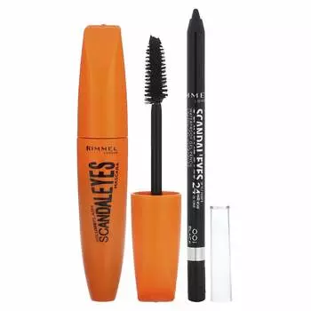 Rimmel London, тушь Scandaleyes с водостойкой подводкой kohl kahal, 003 Extreme Black, набор из 2 предметов