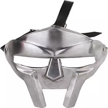 Римская маска гладиатора Mad Villain Viking Steel Silver Face Armor