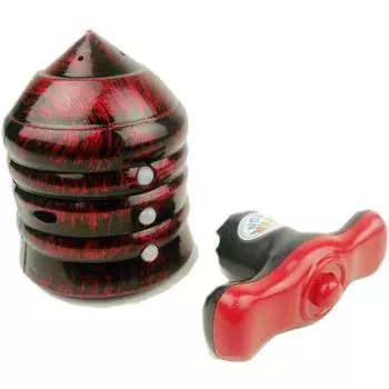 Римская вспышка, светодиодный светильник, спиннер, гироскоп с игрушкой-песней, отличный подарок на открытом воздухе 6.5*6.5*8cm,5Pcs красный/коричневый