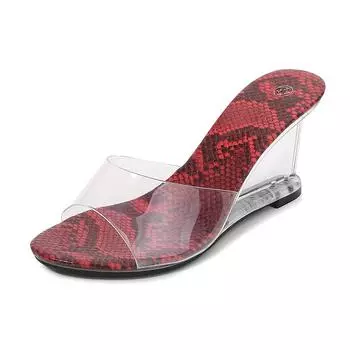 Римские двойные тапочки. Женская обувь на высоком каблуке. Женские тапочки на скошенном каблуке. LFD-1098-86. 34 чёрный