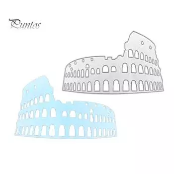 Римский Колизей Вырубной штамп DIY Скрапбукинг Бумага Картон Альбом Тисненый трафарет