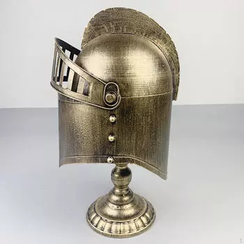 Римский шлем, украшение для дома, удобный реквизит для фотосъемки, износостойкое рыцарское украшение для золотой