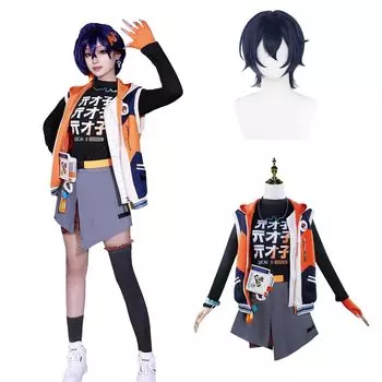 Рин Косплей с Юсайку Зен Ноль Косплей Взрослые Культурные События Сцена Белль Косплей Парик [Камидзу Рёхин] Парик, Костюм, Костюм, Фестиваль, Костюм,