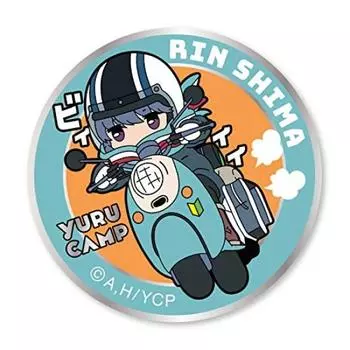 Rin on Scooter Patch Yurucamp (Removable) зелёный