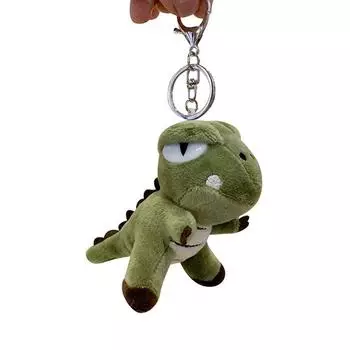 Ring Animal Dolls Cartoon Doll Plush Keyring Dinosaur Plush Keychain Stuffed Toys Backpack Pendant