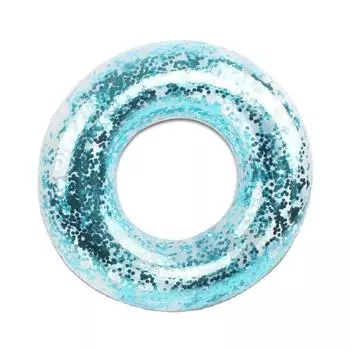 Ring Childrens Swimming Fashionable Transparent Sequin Inflatable Water Toy NO.90(55-80KG)