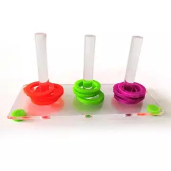 Кольцо интерактивный домашний интеллект забавный акриловый попугай игрушка набор развитие питомца обучающий дрессировка птиц маленький цветной отдельный