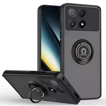 Ring Stand Holder Phone Case For POCO X6 X7 X5 X4 X3 F6 F5 F4 GT F3 Pro Shockproof Magnetic Cover For POCO M6 M5 M3 Pro 5G Funda For POCO X6 Pro 5G&For POCO