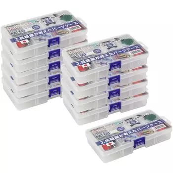 Ring Star Pocket L165 x Ш95 x с набором из 5 кейсов, прозрачный, В30мм, разделители, 10, PC-161-10S