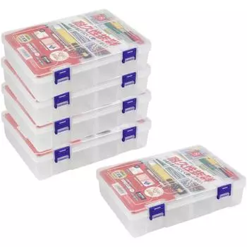 Ring Star Super Club Parts Clear Д234 x Ш168 x В62 мм 12 разделителей Набор из 5 штук RP-240-5S чистый