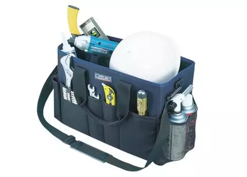 Ring Star Tool Bag with Multifunctional Pocket Blue x W200 x Mr. MB-4500 [L455 H300mm]