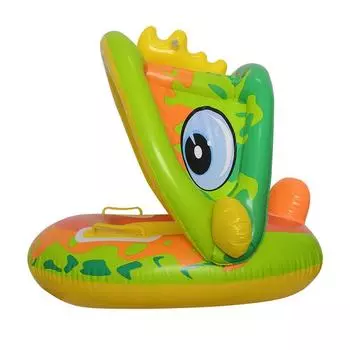 Ring Swimming Baby Sun Canopy Inflatable Toddler Float Swim Seat Aid Toy Tool Dinosaur