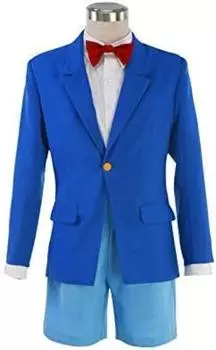 RinMart Conan Cosplay COS Detective Cultural Halloween Training Anime Costume, Disguise, Style, Festival, Costume, Clothes, (Men s XL) синий
