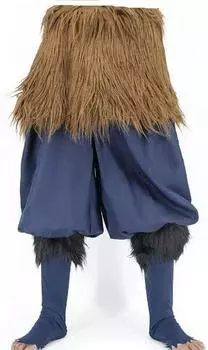 [RinMart] Demon Slayer Kimetsu no Yaiba Стиль Hashibira Inosuke Косплей Костюм Брюки для вечеринки (Тип А, S)