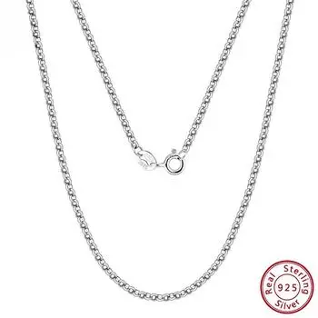 Rinntin Solid 925 Sterling Silver Italian 1 .3 /1 .5 /2 .0mm Circle Rolo Link Chain Collar для женщин Trending Chain Jewelry Sc61