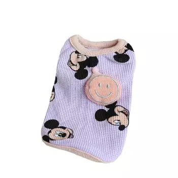 RIOSTUDIO Dog Clothes Spring Summer Extra Small Size Thin Pet Wear Dog Clothes Cat Clothes for Dogs Puppy Dog Clothes Puppy Clothes Waffle Tank Top