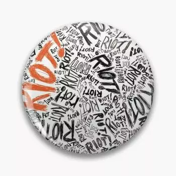Riot черно-белая полноцветная настраиваемая мягкая пуговица на булавке для женщин креативный воротник шляпы модная брошь милый мультяшный значок забавный