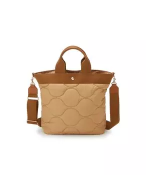 RIPPLE Quilted Vertical Tote Bag L 502083100723 Beige [Topkapi] 2-way Women s