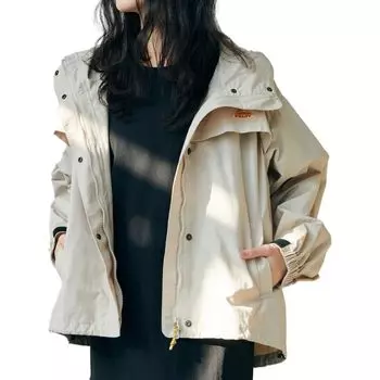 Ripstop Zapata Loose Elastic Beige [Kelty] Women s Jacket, Silhouette, Cuffs,