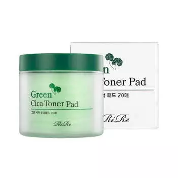 Тонер-пэд RiRe Green Cica 70 шт. 150 мл*1 шт/2 шт. 1Pc