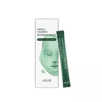 RIRE Зеленая успокаивающая резиновая маска 15г*10шт