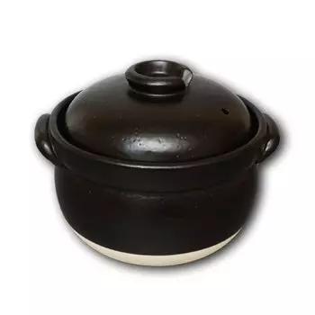 Рис 3 приготовленный на открытом огне IH не для риса легкий рис диаметр кг горшок, чашки, Банко-яки, Япония, жаропрочная керамика, ОК, в наличии, 3-4 человека, горшок, чёрный