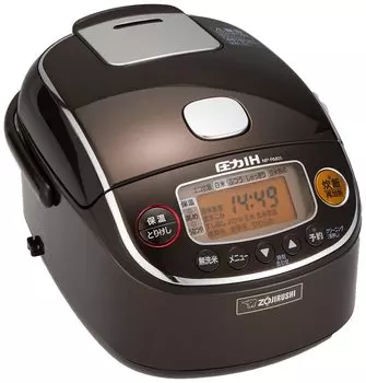 Рис Zojirushi 3 Давление IH Extreme Black Maru Густой Сохраняет Тепло в течение 30 Коричневый Плита, Чашки, Тип, Приготовление, Кастрюля, Часы, NP-RM05-TA