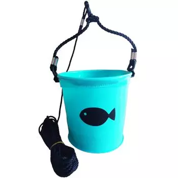 Riseway EVA Вода с 18-сантиметровым ведром, Круглая, Веревка, UEV-025, Синяя, синий