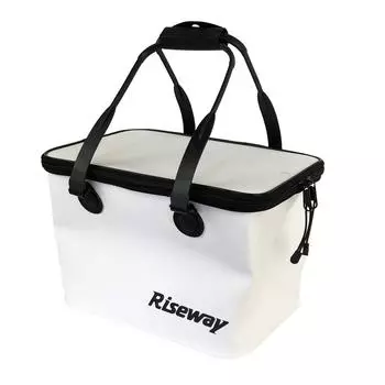 Riseway Folding Rock Fishing White UEV-035 Bucket, 40cm, белый
