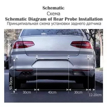 Risingon Car Parktronic LED комплект датчиков парковки радар дисплей резервный монитор детектор система