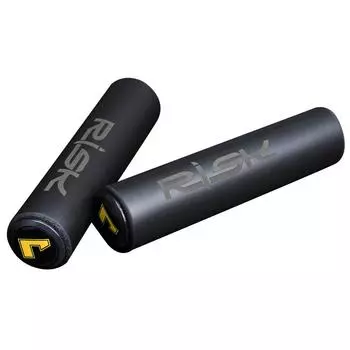 РИСК 1 пара чехлов на руль велосипеда, нескользящие ручки для велосипеда, концевые захваты (черный)