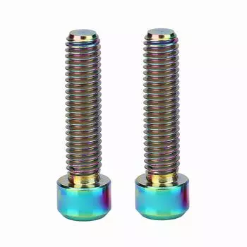 RISK 2 шт. болтов M6 X 25 мм для суппорта дискового тормоза горного велосипеда (многокрасочный)