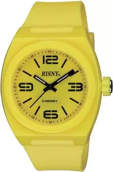 RISNY wristwatch with electronic money Edy yellow [RISNY] (Eddy) RS-001M-02