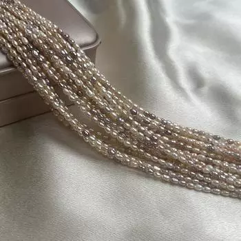 Рисообразный леденец цветной жемчуг 2-2,5 мм для изготовления ювелирных изделий, ожерелье, браслет, серьги, аксессуар 2-2.5mm