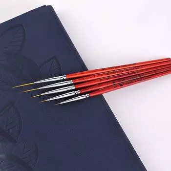 Рисование полосок линия ручка для дизайна ногтей УФ гелевая ручка лайнер ручка для рисования кисть набор кистей для дизайна ногтей #3