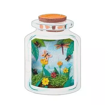 Рисование Познание Ручная работа Игрушки Мир в бутылке со светодиодной подсветкой Рыбы Насекомые B