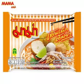 Рисовая лапша Том Ям быстрого приготовления Mama 55 г x 6 шт / 12 шт / 24 шт - Thai Food 55 g x 6 pcs