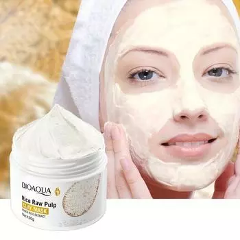 Рисовая маска для лица Рисовая очищающая грязевая маска для лица Контроль жирности Увлажняющая маска для мягкого ухода за лицом 120g