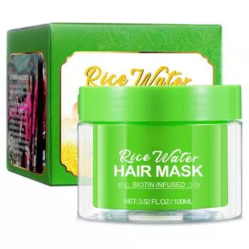 Рисовая маска для волос Кондиционер на основе рисовой воды Глубоко восстанавливает и питает сухие волосы 100 мл One Size