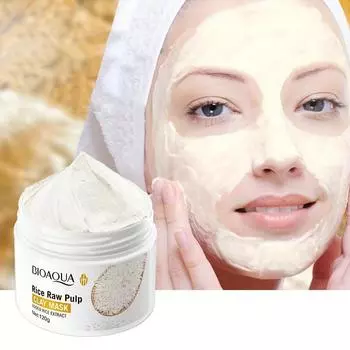 Рисовая паста, очищающая грязевая пленка для кожи, адсорбционная грязевая пленка для очистки черной головы, контроль масла, увлажняющая маска для ухода за температурой и уходом 120g