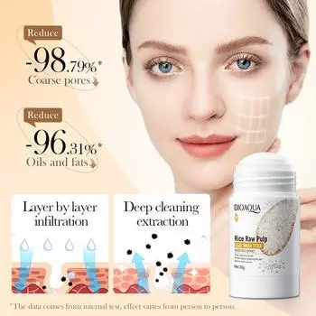 Рисовая суспензия, грязевая пленка, глубокая очистка, очищающая грязевая маска против прыщей 30g