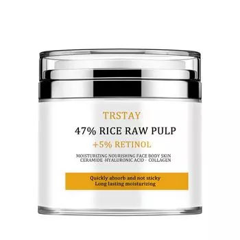 Рисовая сырая мякоть и ретинол отбеливающий крем для лица, тела, рук, подмышек, интимных частей тела, коленей, локтей, между ног кожа 5g