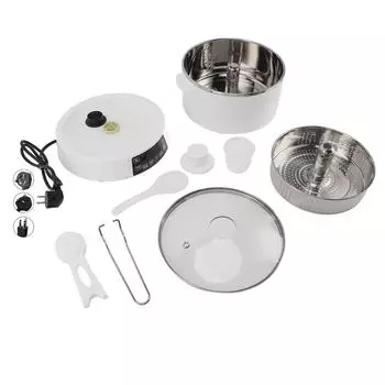 Рисоварка 4л с подъемом сахара, быстрое приготовление пищи, 12 часов, электрическая рисоварка с резервированием по времени для Ste EU Plug 220V 1500W