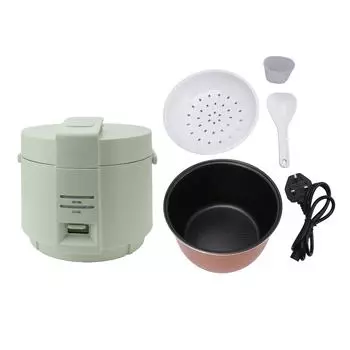 Рисоварка 900 Вт Многофункциональная кнопочная панель управления Электрическая скороварка с антипригарным покрытием 5 л L зелёный