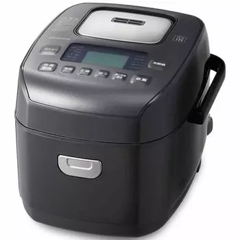 Рисоварка Iris Ohyama на 3 чашки, давление IH 50, брендовая, функция приготовления, очень толстая кастрюля, модель 2022 года, черная, RC-PDA30-B