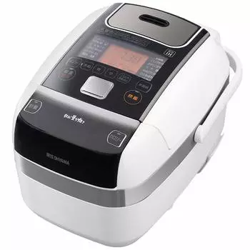 Рисоварка Iris Ohyama на 3 чашки, магазин риса Umami, бренд, измеряемое давление приготовления, рисоварка IH, функция отображения калорий, рецепт в комплекте RC-PC30-W
