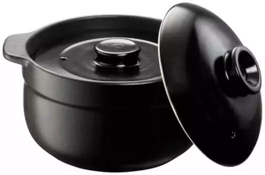 Рисоварка Ishigaki 4480 DL, совместимая с микроволновой печью и прямым огнем, двойная крышка, 3 чашки