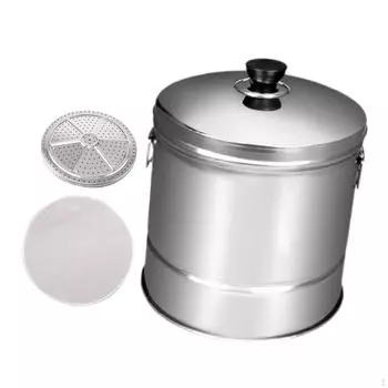 Рисоварка из нержавеющей стали, ведро для суши с клецками и вставкой для слива, кастрюля для пароварки для еды S