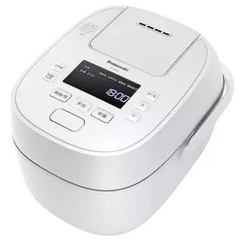 Рисоварка Panasonic 5.5 Go с быстрым редукционным клапаном и большой огневой мощью IH Odori Cooker Full Heat Generator 6 Stage IH Type White SR-W10A-W